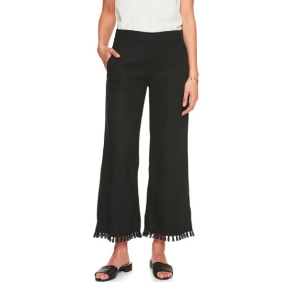 Banana Republic Factory Pants - Banana Republic Blake Tassel Hem Crop Pant